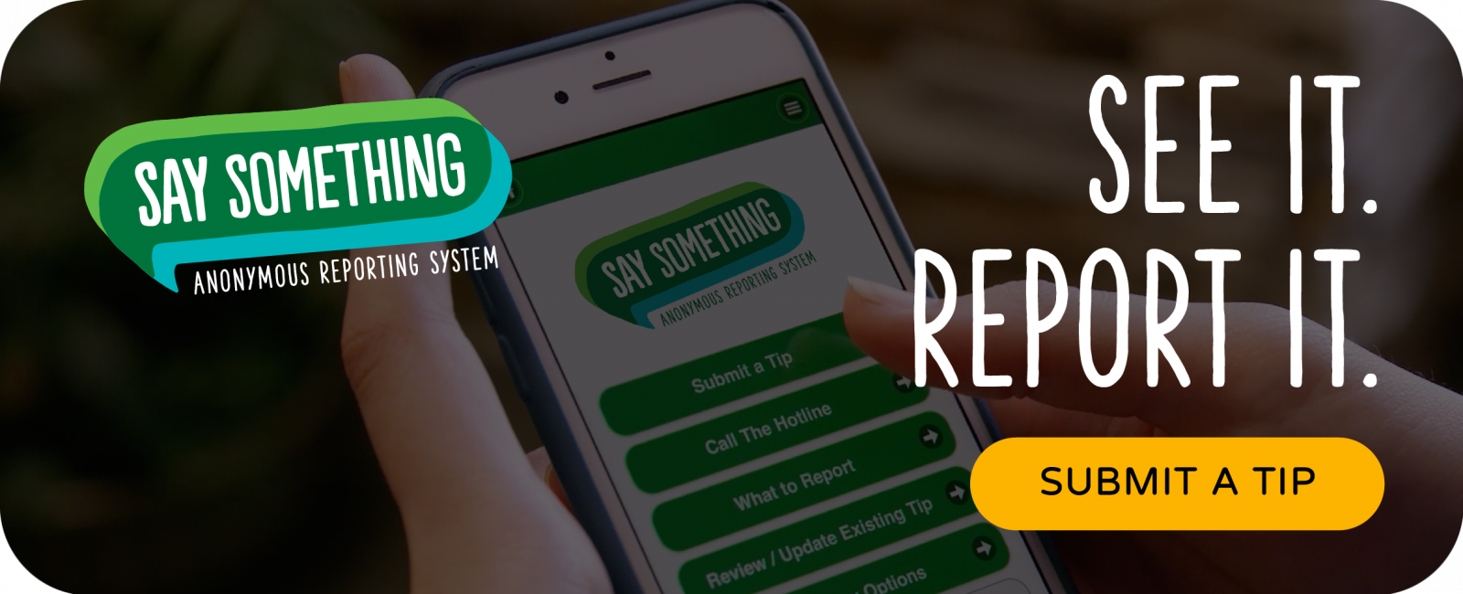 See it Report it submit a tip button